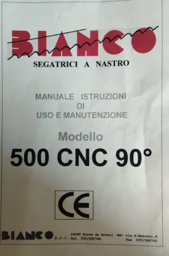 Sega a Nastro BIANCO 500 CNC 90° USATA
