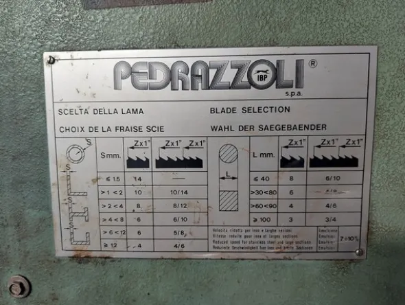 28#7333 Sega a nastro Pedrazzoli