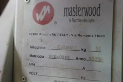 11#6340 Sega multilame Gabbiani e bedanatrice CNC Masterwod