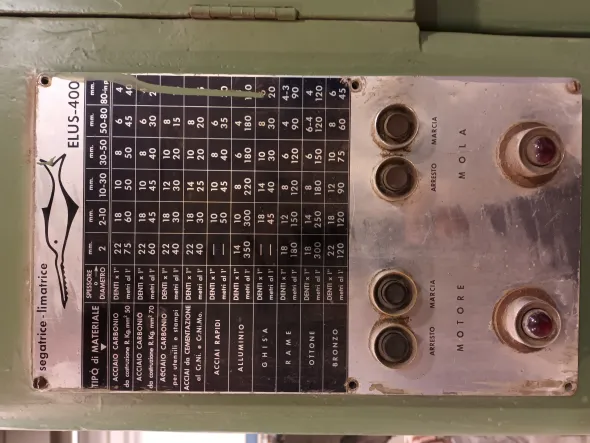 segatrice verticale Elus 400