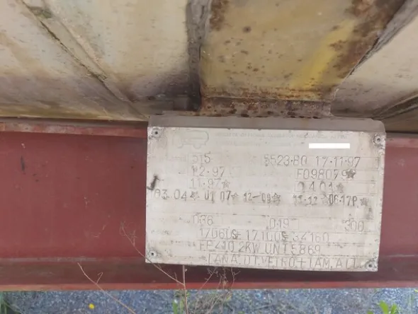 3#7713 Semirimorchio con cisterna Officina Serbatoi meccanici e Affini