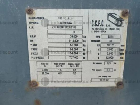 6#8978 Semirimorchio porta container CCFC