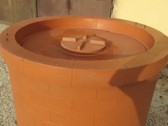 SERBATOIO CONTENITORE ORNAMENTALE PER ACQUA POTABILE FINTO POZZO