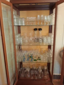Set bicchieri acqua, vino e posate x 50 coperti.