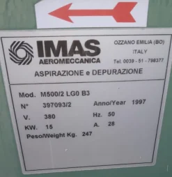 Silos di Filtrazione e Stoccaggio F8/24 FMP/2 USATO