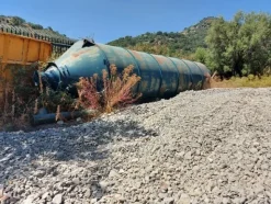 1#6134 Silos smontatoe materiale ferroso
