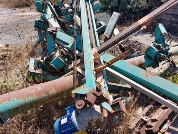 1#6134 Silos smontatoe materiale ferroso