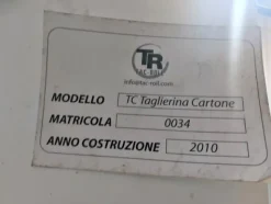1#6516 Sistema di taglio da bobina di cartoncino Tacroll TC
