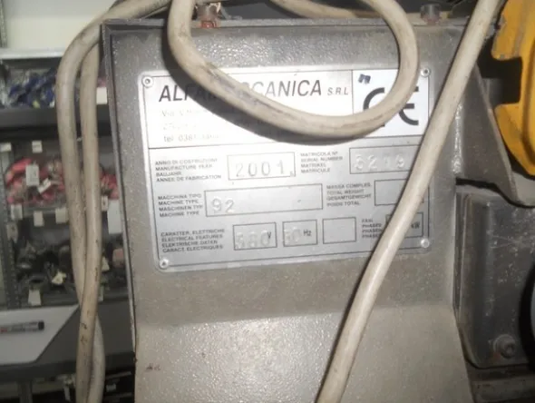 13#4962 Smerigliatrice Alfameccanica ed incollatrice