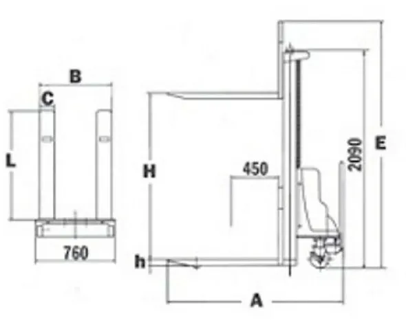 SOLLEVATORE ELETTRICO PALLETS TRANSPALLET NUOVO