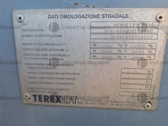 2#10141 Sollevatore telescopico girevole Terex Girolift 18.35