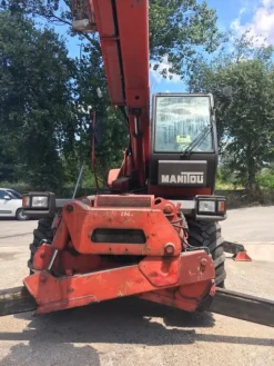 1#3222 Sollevatore telescopico Manitou Mrt 21.45 turbo completo di forche