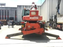1#3222 Sollevatore telescopico Manitou Mrt 21.45 turbo completo di forche