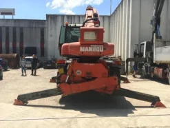 1#3222 Sollevatore telescopico Manitou Mrt 21.45 turbo completo di forche