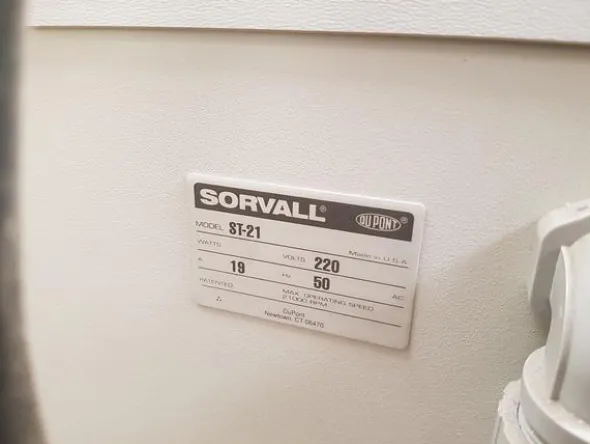 2#3483 Sorvall Super T-21 centrifuga