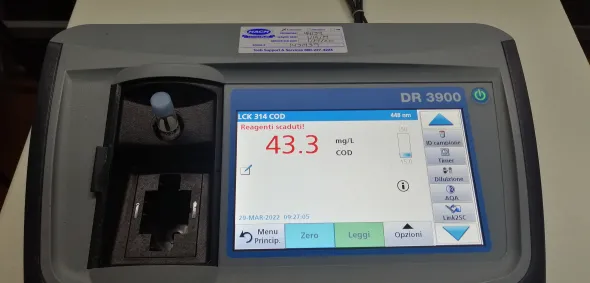 Spettrofotometro analisi acque Hach DR3900