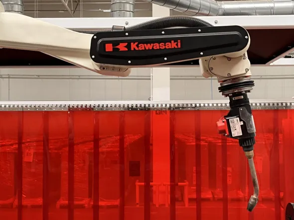 Stazione di saldatura robotizzata KAWASAKI BA006L-A