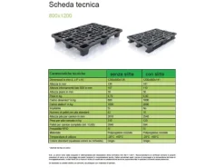 Stock Bancale in Plastica Usato dim. cm. 80 x 120