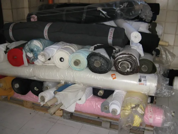 Stock bobine tessuti