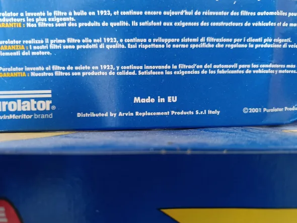 STOCK FILTRI PUROLATOR