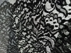 Stock pizzo sintetico nero