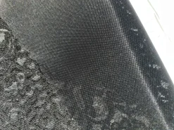 Stock pizzo sintetico nero