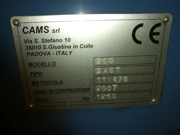 STOZZATRICE CAMS 200 2 ACT