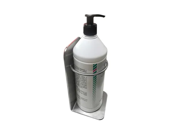 Supporto a Muro per Dispenser Igienizzante in Acciaio Inox