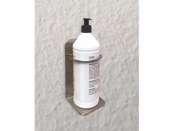 Supporto a Muro per Dispenser Igienizzante in Acciaio Inox