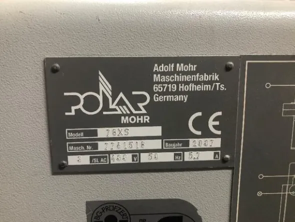 2#4272 Tagliacarte programmabile Polar 78XS
