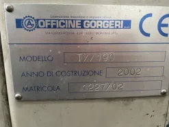 Taglierina automatica Gorgeri TX/190