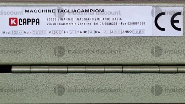 5#9416 Taglierina zig zag Cappa 105 SA