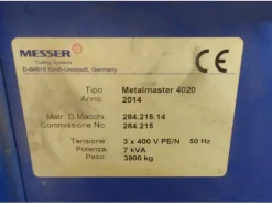 TAGLIO PLASMA Messer Metal Master 4020 + Hi Focus 161 i