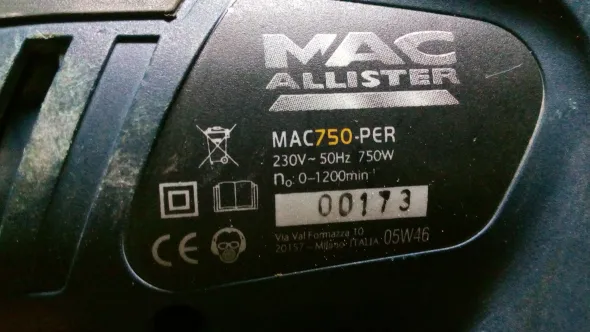 Tassellatore Trapano 750 Watt 220 VoltMAC Allister