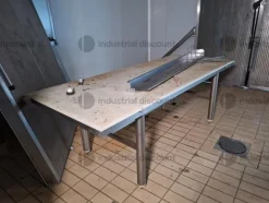 3#9389 Tavoli in acciaio inox
