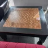 54#9481 Tavolo con banquette e poltrona