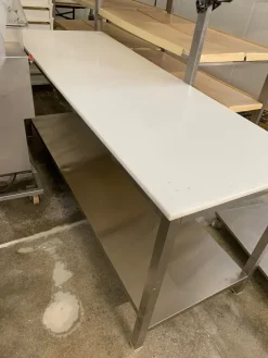 Tavolo con ripiano in teflon 200cm