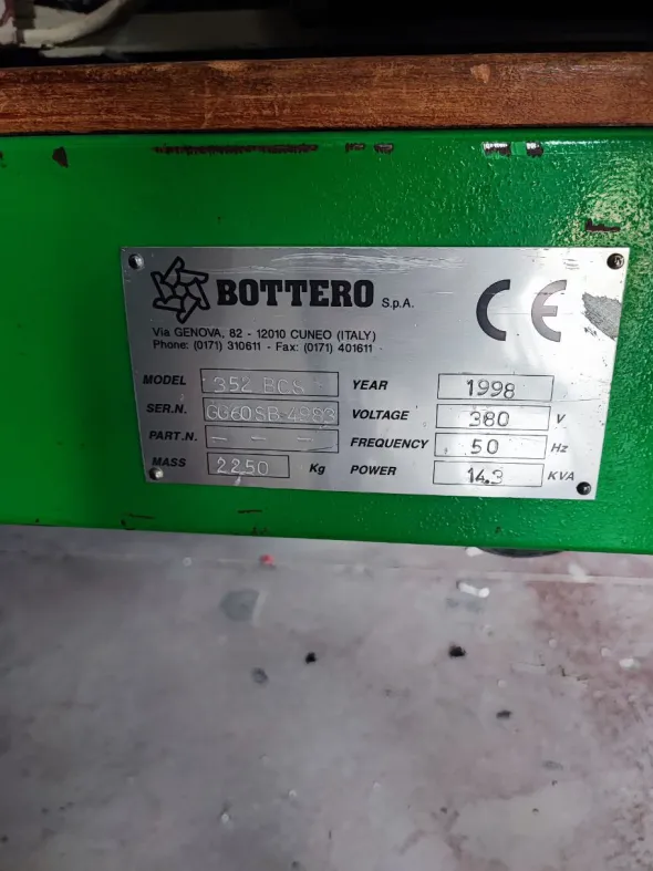 Tavolo da Taglio Bottero 352 bcs con moletta
