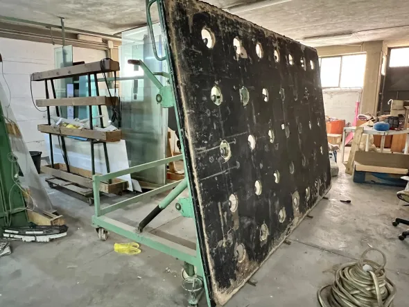 Tavolo da taglio per vetro (usato) 3x2m