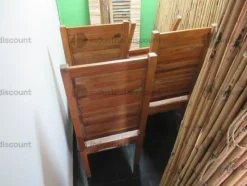 3#9153 Tavolo e sedie in rovere