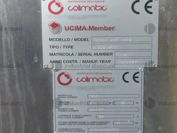 11#9638 Termo formatrice Colimatic