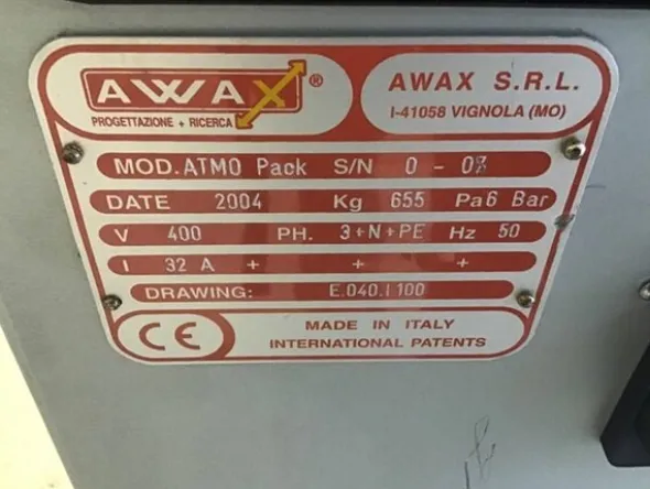 102#8414 Termosigillatrice Awax srl