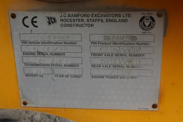 40#3918 Terna escavatore JCB 3CX