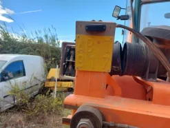 1#7975 Terna gommata Palazzani e Sollevatore con forche Manitou