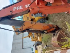 1#7975 Terna gommata Palazzani e Sollevatore con forche Manitou