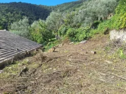 #24776 Terreno edificabile con progetto approvato e con struttura portante e tetto completate