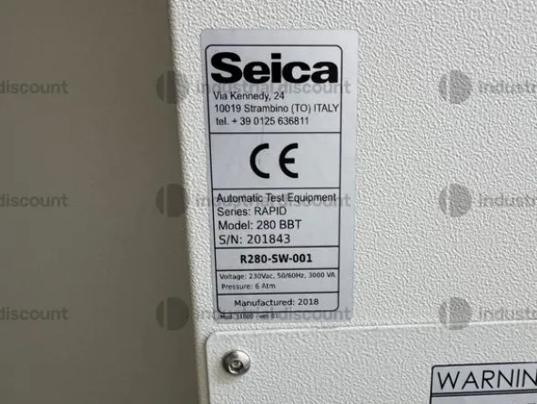 23#9315 Test elettrico Seica Rapid 280 BBT