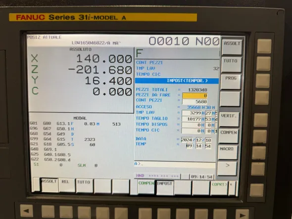 Tornio a fantina mobile cnc Tsugami HS32