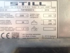 7#8225 Transpallet elettrico Still ECU25