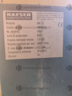 2#10039 Transpallet, Gruppo elettrogeno Elcos ecompressore Kaeser